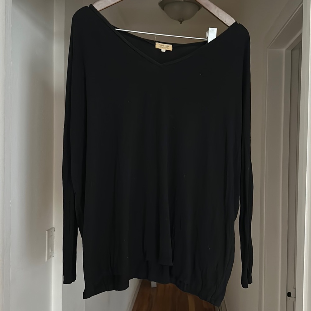 PIKO BLACK long sleeve top